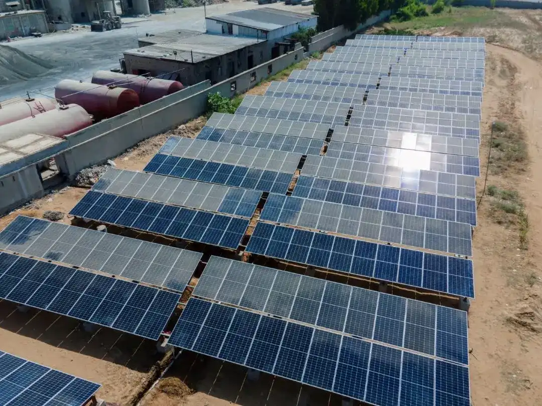 an image from Tehama Cement Factory solar system project implemented by alraebi company
